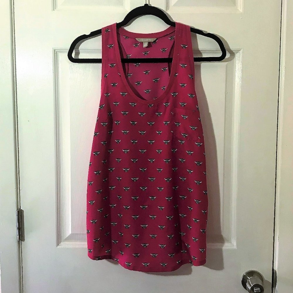 Banana Republic Sleeveless Pink Bee Top